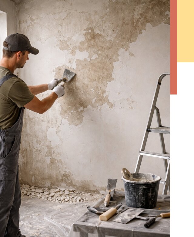 Снятие старой шпаклевки в Серпухове от 1880 руб. — быстро и недорого | ОТДЕЛОЧНИК-Срп