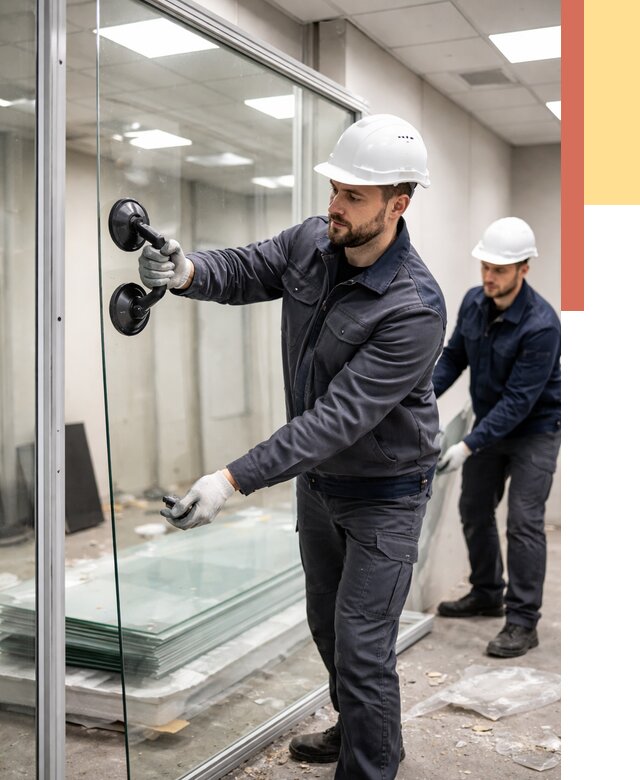 Демонтаж стеклянных перегородок в Серпухове от 3252 руб. — быстро и недорого | ОТДЕЛОЧНИК-Срп