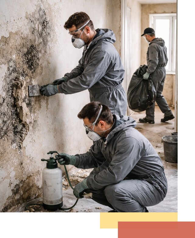 Удаление плесени со стен профессионально в Серпухове