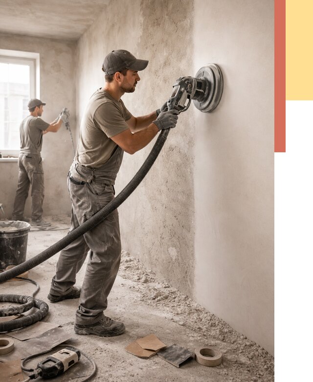 Шлифовка стен в Серпухове от 1219 руб/м2 — быстро и недорого | ОТДЕЛОЧНИК-Срп