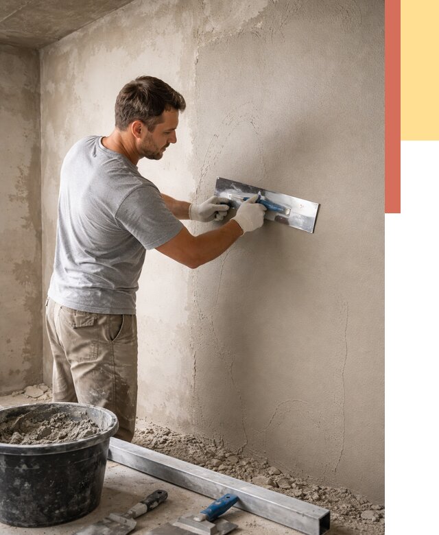 Штукатурка стен без маяков в Серпухове от 7316 руб/м2 — услуги и цена | ОТДЕЛОЧНИК-Срп