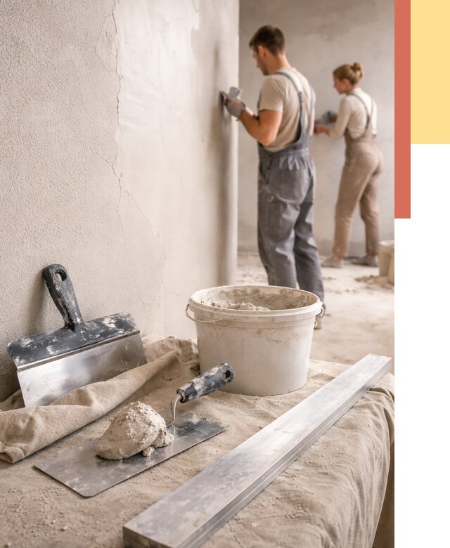 Штукатурка стен гипсовая в Серпухове от 4572 руб/м2 — быстро и недорого | ОТДЕЛОЧНИК-Срп