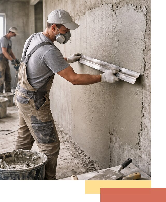 Штукатурка бетонных стен в Серпухове качественно и долговечно