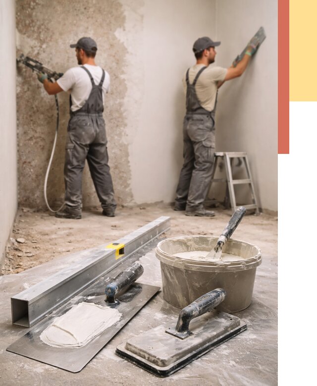 Штукатурка стен под обои в Серпухове от 4572 руб./м2 — выравнивание под обои | ОТДЕЛОЧНИК-Срп