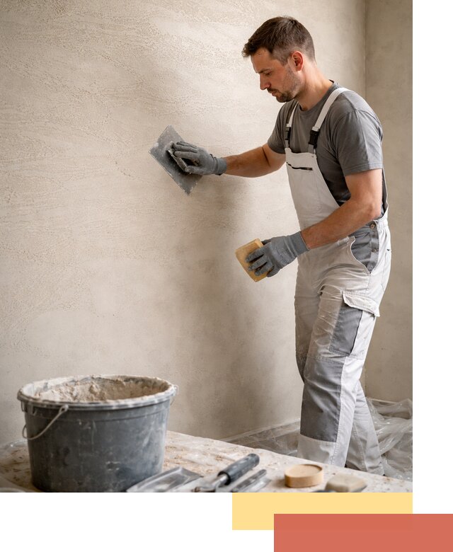 Декоративная штукатурка травертин в Серпухове для стен и потолков