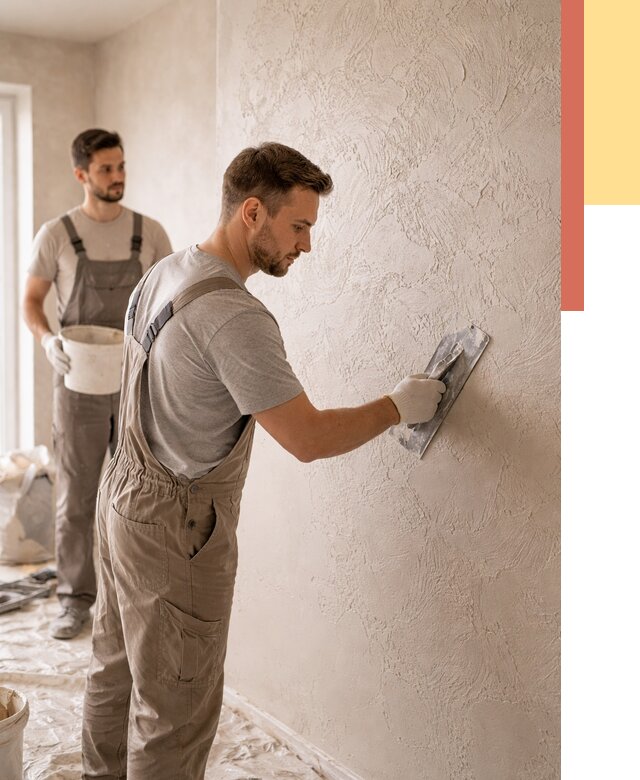 Фактурная штукатурка стен в Серпухове от 4268 руб./м² — заказать под ключ | ОТДЕЛОЧНИК-Срп