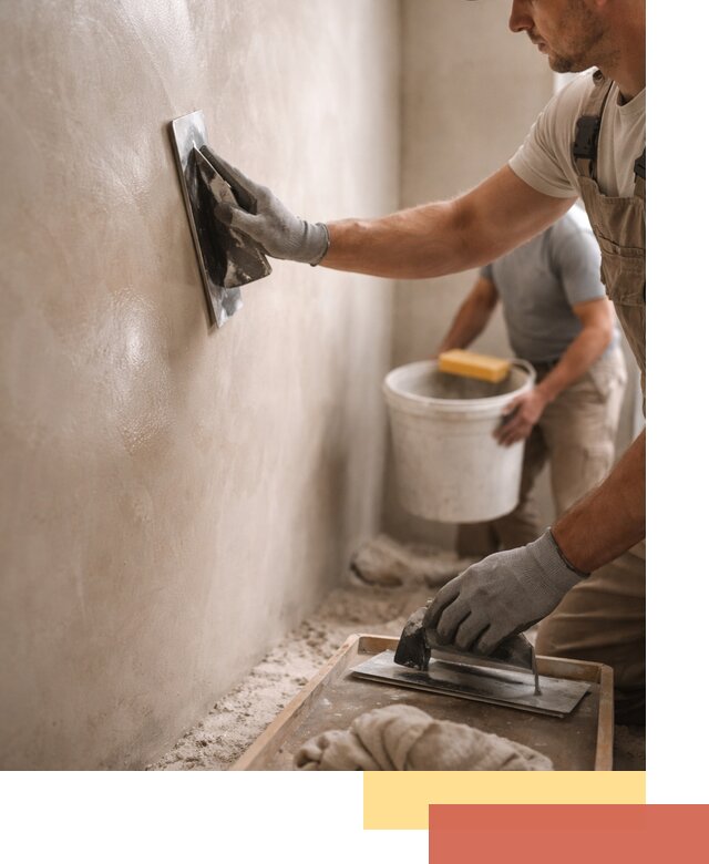 Нанесение марокканской штукатурки таделакт в Серпухове