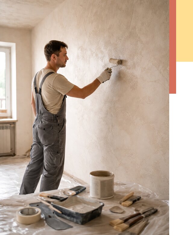 Нанесение лессирующей краски по декоративке в Серпухове от 1778 руб. | ОТДЕЛОЧНИК-Срп