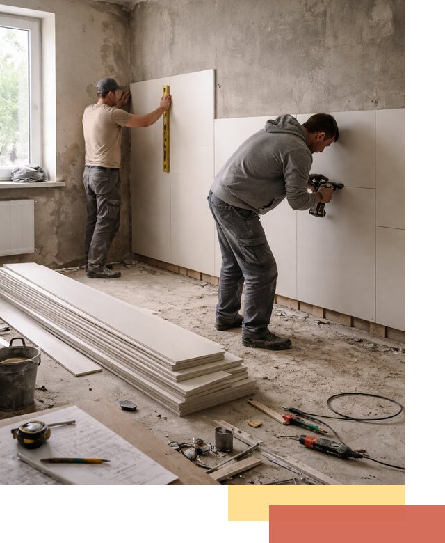 Монтаж ПВХ панелей на стены в Серпухове качественно и быстро