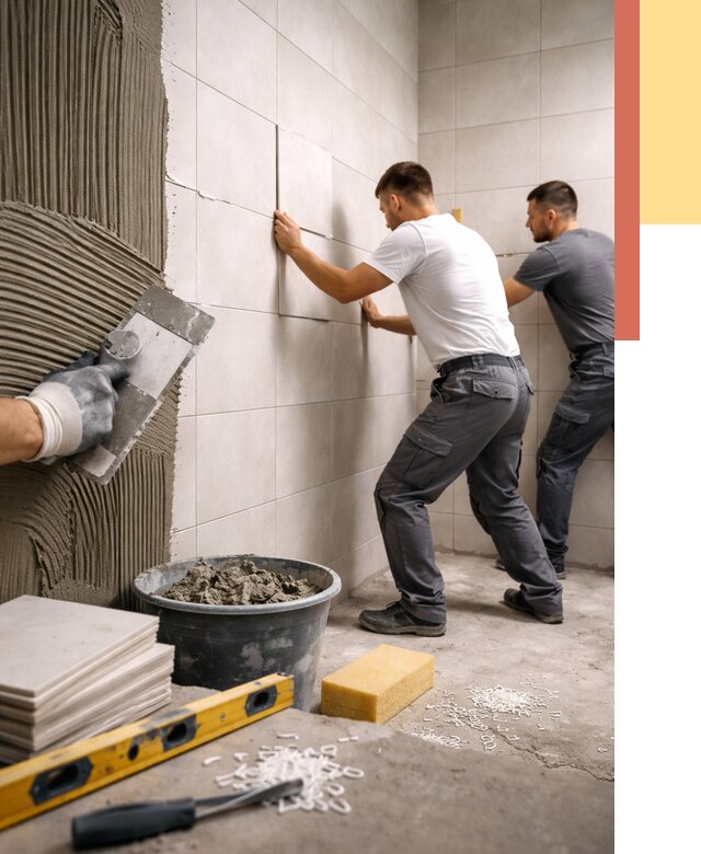 Укладка плитки на стены в Серпухове от 864 руб. — качественно и недорого | ОТДЕЛОЧНИК-Срп