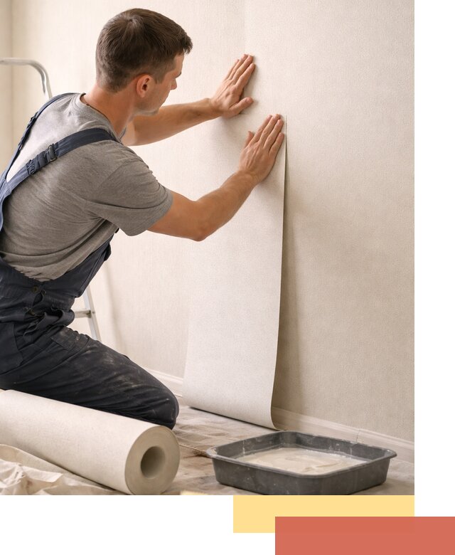 Поклейка флизелиновых обоев в Серпухове качественно и быстро