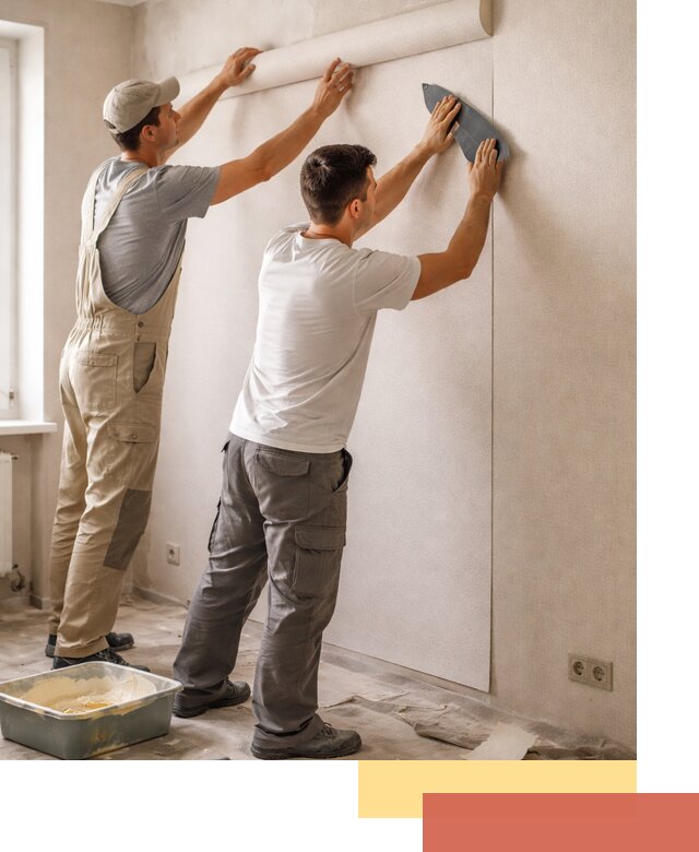 Поклейка виниловых обоев в Серпухове профессионально и качественно