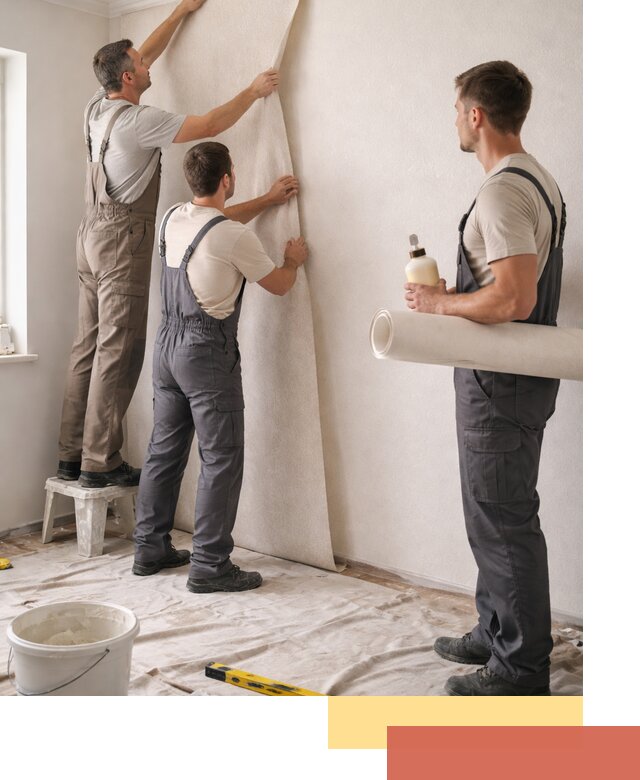 Оклейка стен обоями в Серпухове — качественно и профессионально