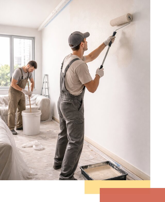 Покраска стен в офисе в Серпухове — быстрый и качественный ремонт