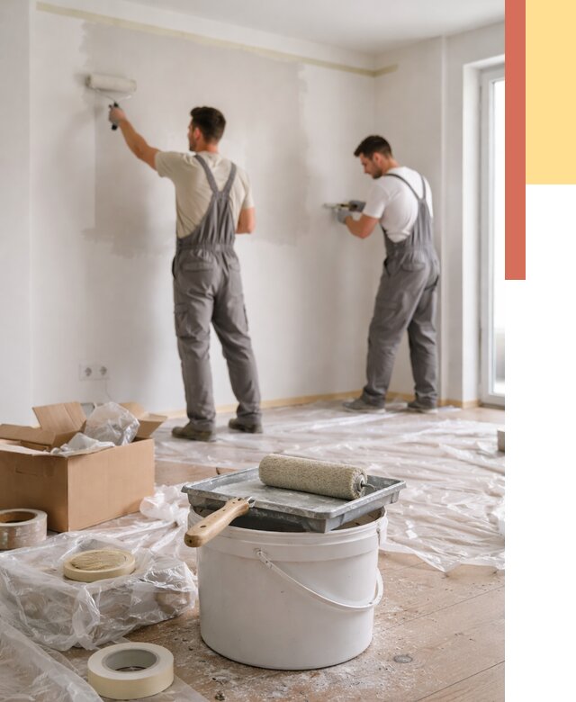 Покраска стен в квартире в Серпухове от 2540 руб/м2 — быстро и недорого | ОТДЕЛОЧНИК-Срп