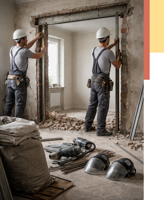 Расширение дверного проема в Серпухове от 12701 руб. под ключ | ОТДЕЛОЧНИК-Срп