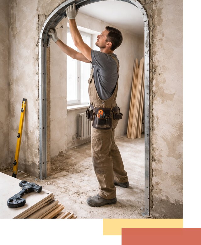 Устройство арочного проема в Серпухове под ключ