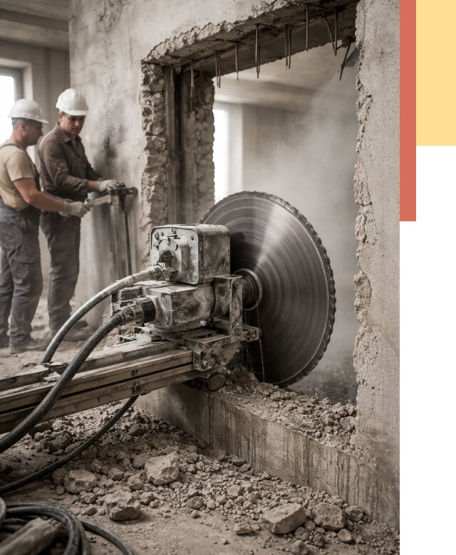 Алмазная резка проемов в Серпухове от 4572 руб. быстро и недорого | ОТДЕЛОЧНИК-Срп