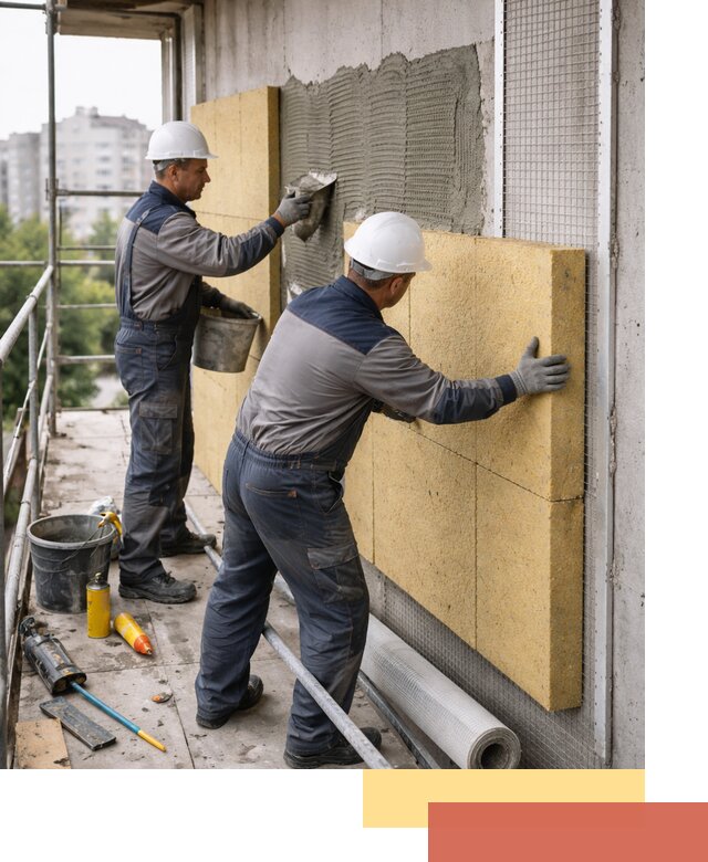 Утепление стен зданий и домов в Серпухове качественно и надежно