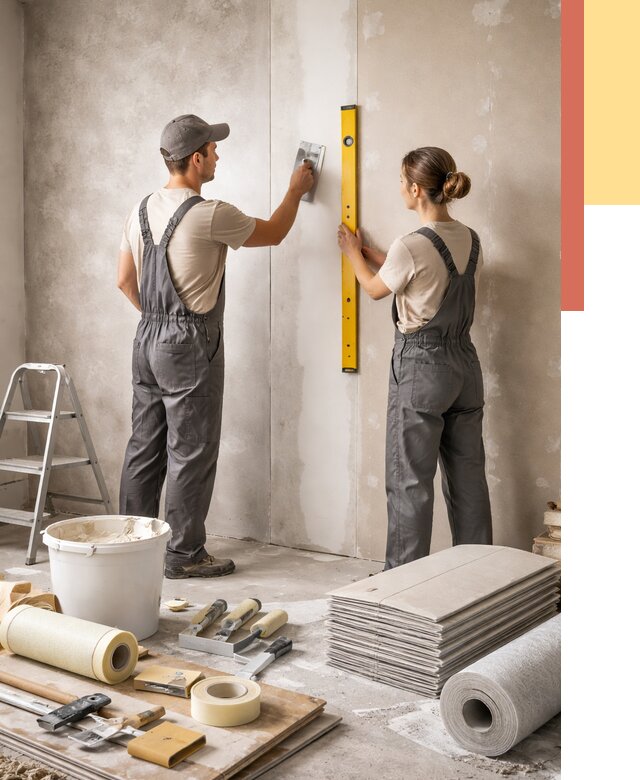 Отделка стен в Серпухове от 1524 руб/м² — недорого, быстро, под ключ | ОТДЕЛОЧНИК-Срп