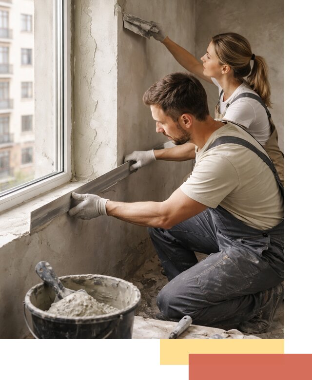 Штукатурка откосов дверей и окон профессионально в Серпухове