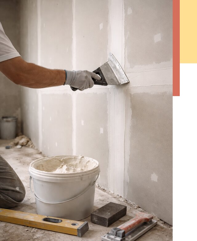 Шпаклевка перегородок из гипсокартона в Серпухове от 2540 руб. — услуги ОТДЕЛОЧНИК-Срп