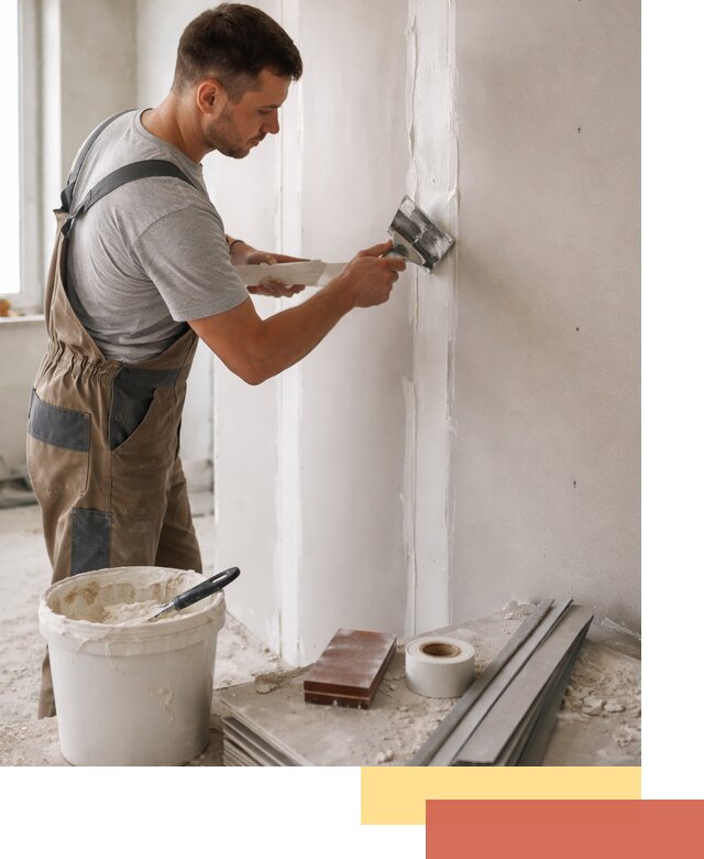 Шпаклевка перегородок из гипсокартона в Серпухове качественно и быстро