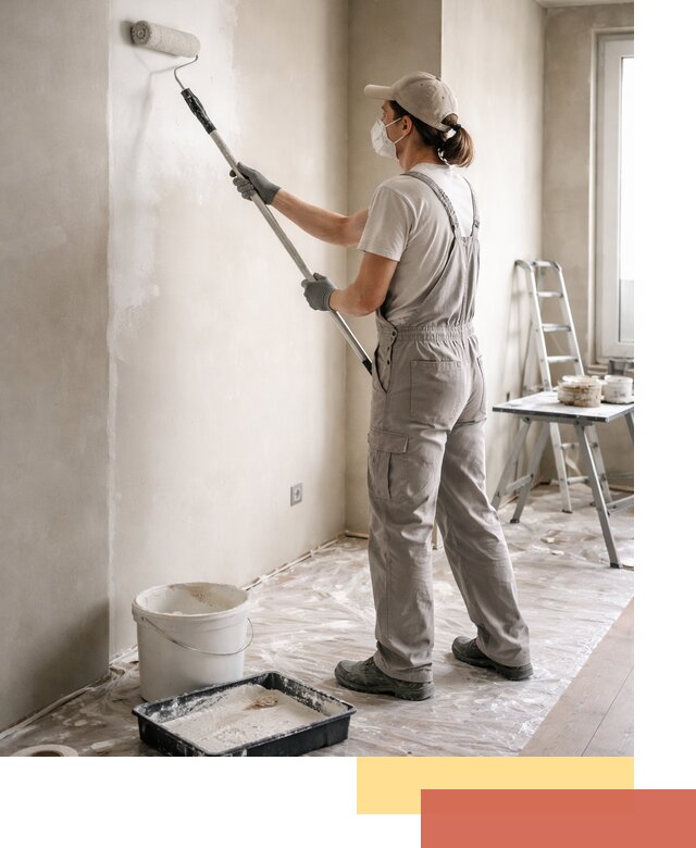 Покраска перегородок из гипсокартона в Серпухове качественно и недорого