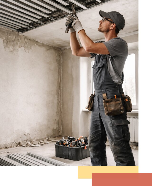 Демонтаж реечного потолка в Серпухове быстро и аккуратно