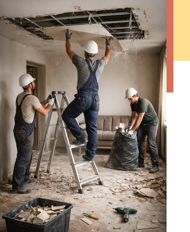 Демонтаж гипсокартонного потолка в Серпухове от 427 руб. за м2 — ОТДЕЛОЧНИК-Срп