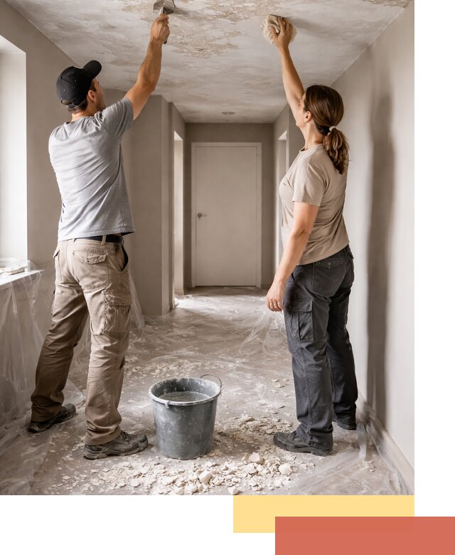 Удаление побелки с потолка в Серпухове — быстро и аккуратно