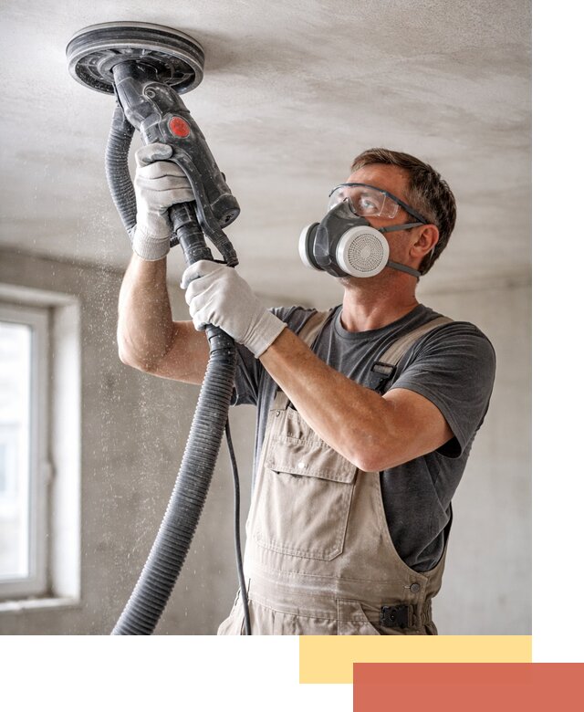 Шлифовка потолка в Серпухове — качественная подготовка под отделку