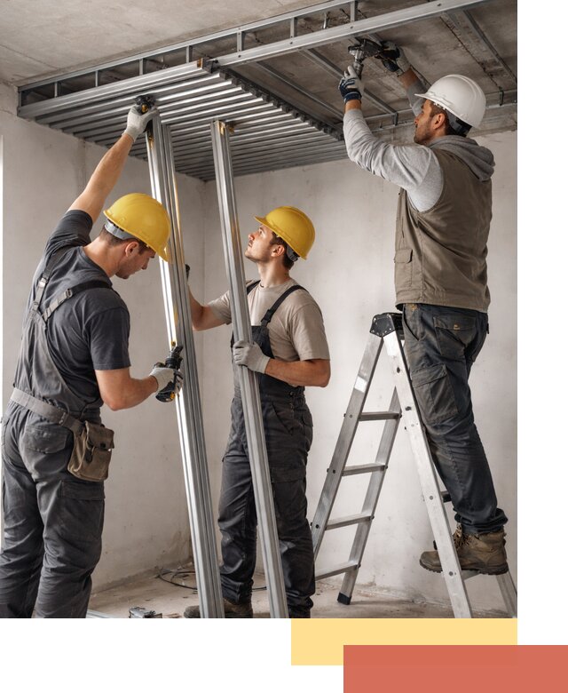 Монтаж реечного потолка под ключ в Серпухове