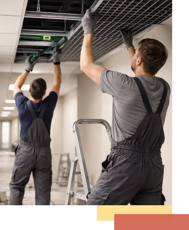 Монтаж потолка Грильято в Серпухове: установка под ключ качественно