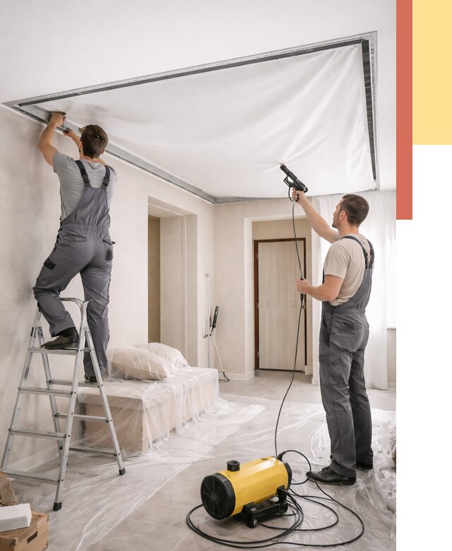 Монтаж натяжного потолка в прихожей в Серпухове от 2693 руб. под ключ | ОТДЕЛОЧНИК-Срп