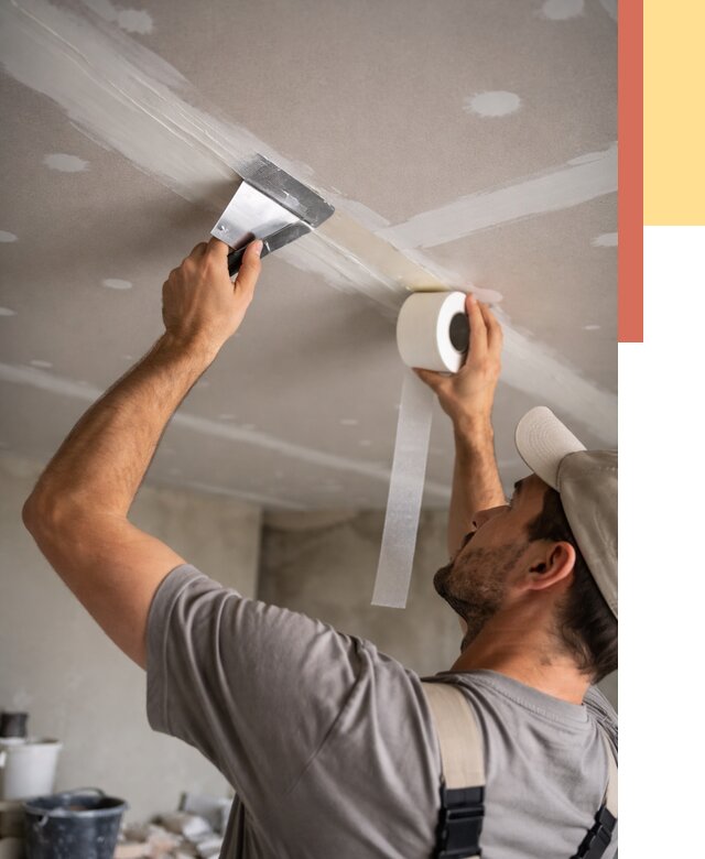 Обработка швов потолка ГКЛ в Серпухове от 7621 руб. под ключ | ОТДЕЛОЧНИК-Срп