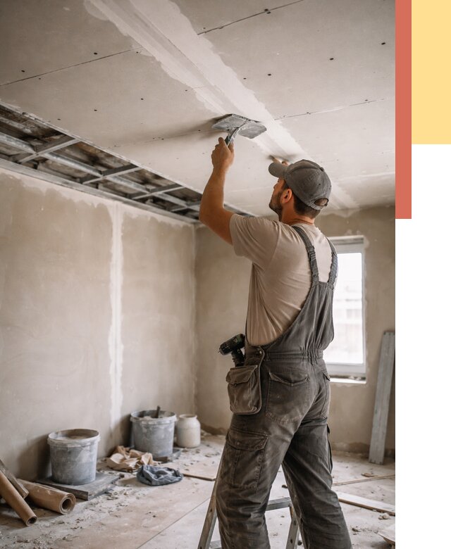 Ремонт потолка из гипсокартона в Серпухове от 660 руб./м² — быстро и недорого | ОТДЕЛОЧНИК-Срп