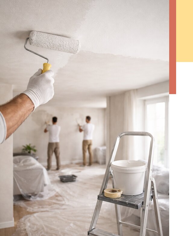 Покраска потолка акриловой краской в Серпухове от 2540 руб. | ОТДЕЛОЧНИК-Срп