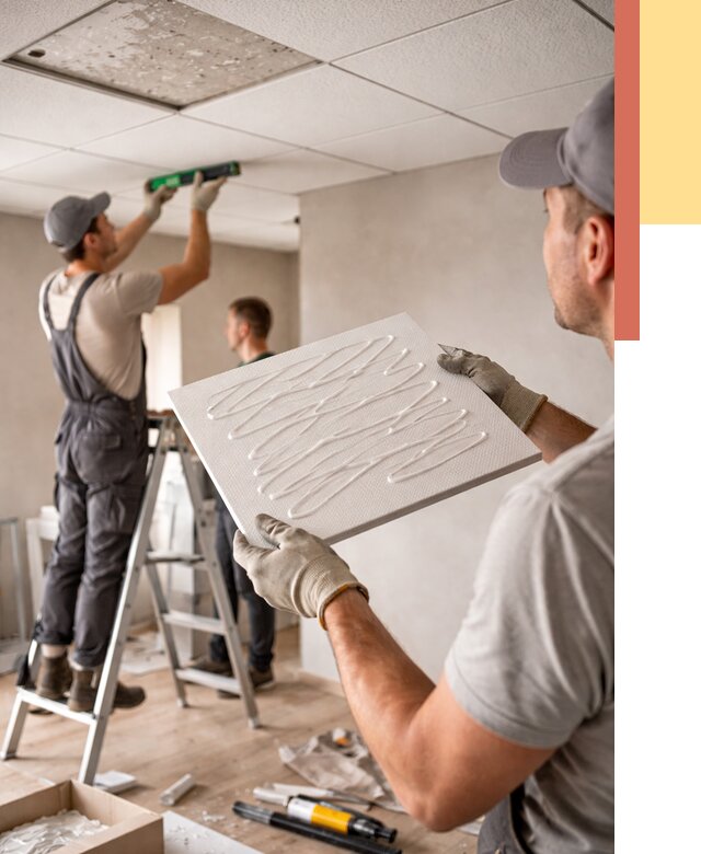 Монтаж потолочной плитки в Серпухове от 4572 руб. — быстро и недорого | ОТДЕЛОЧНИК-Срп