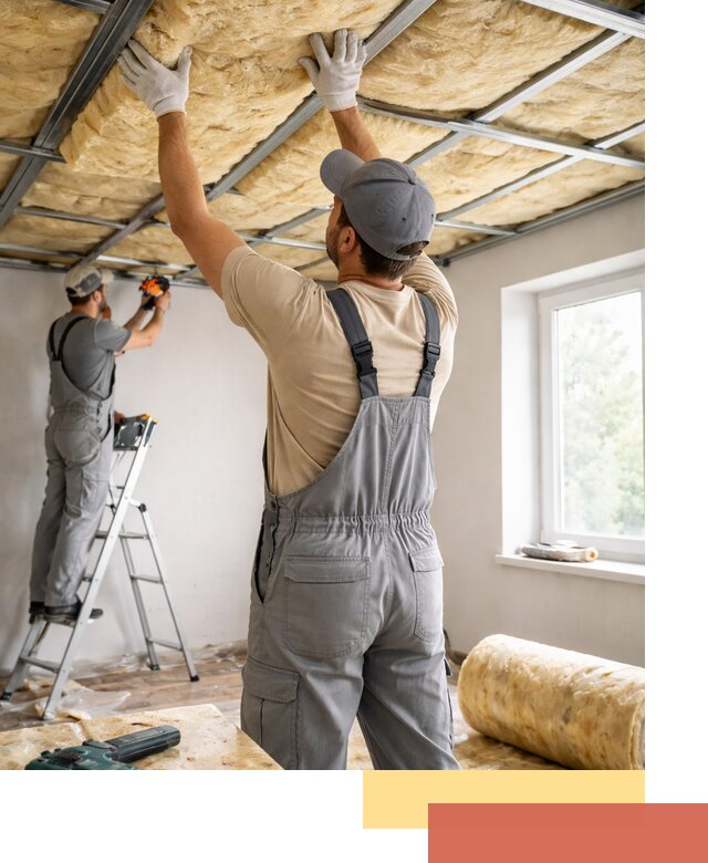 Утепление потолка под ключ в Серпухове качественно и быстро