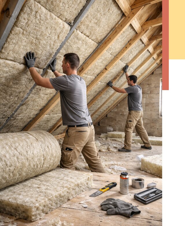 Утепление потолка минватой в Серпухове от 1473 руб. — быстро и недорого | ОТДЕЛОЧНИК-Срп