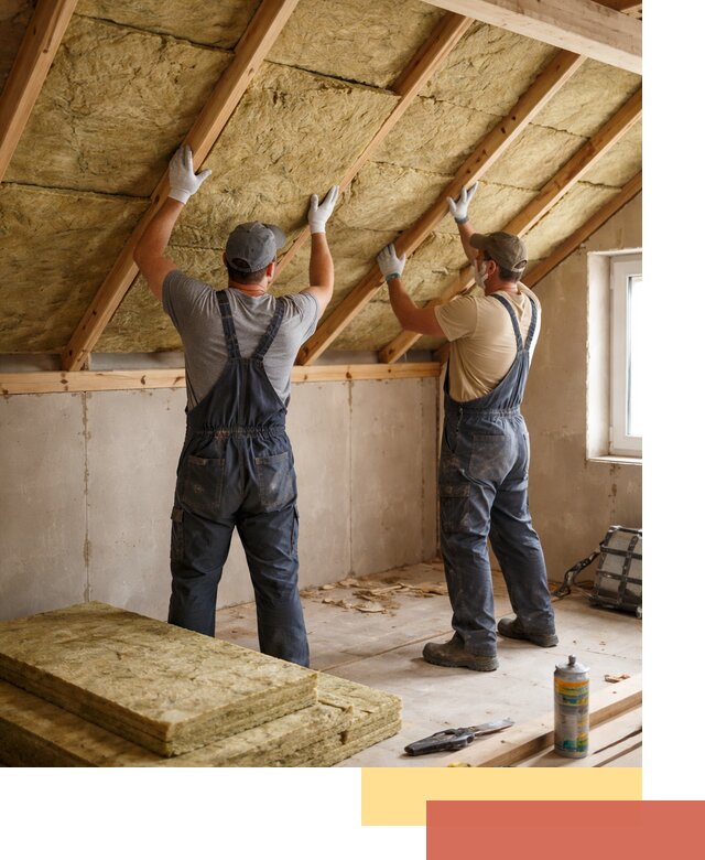 Утепление потолка минеральной ватой в Серпухове