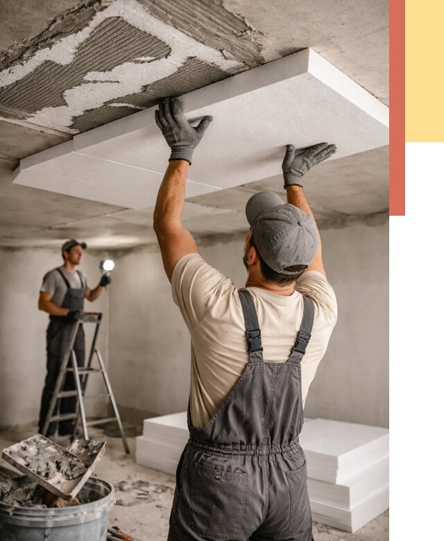 Утепление потолка пенопластом в Серпухове от 4572 руб/м2 — недорого и быстро | ОТДЕЛОЧНИК-Срп