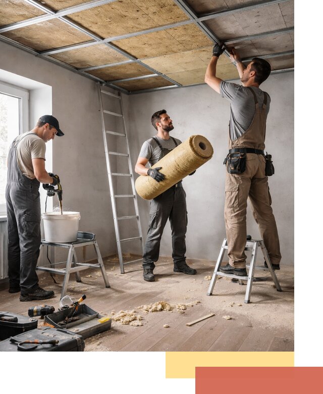 Шумоизоляция потолка в Серпухове: профессиональный монтаж и отделка